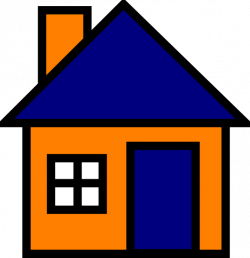 Orange And Blue House Clip Art at Clker.com - vector clip art online ...