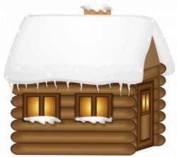 Winter Wooden House PNG Clip-Art Image | karácsony, angyalok ...
