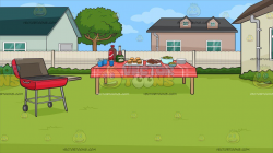 A Backyard Barbecue Background