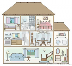 House cross-section | Startups | House clipart, House ...
