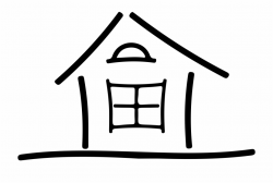 House Line Cliparts - Simple House Clip Art {#897709} - Pngtube