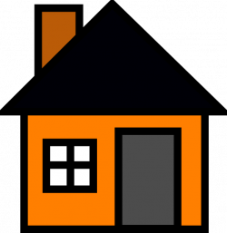 Orange House Clip Art at Clker.com - vector clip art online, royalty ...