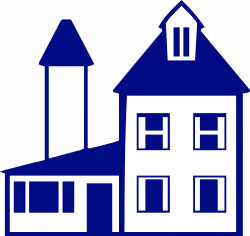 blue house Icons PNG - Free PNG and Icons Downloads