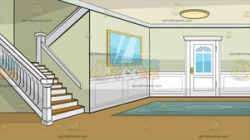 A Colonial House Entrance Hall Background