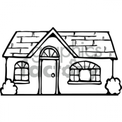 house 002 bw clipart. Royalty-free clipart # 405032