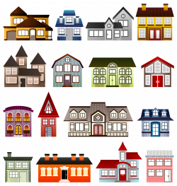 Simple Houses by @Viscious-Speed, set of houses, on @openclipart ...