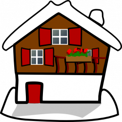 Snow clipart winter house - Pencil and in color snow clipart winter ...