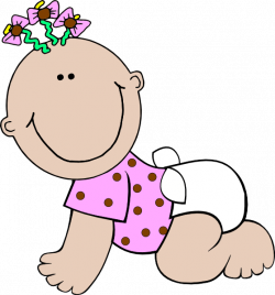 Baby Girl Polka Dot Clip Art at Clker.com - vector clip art online ...