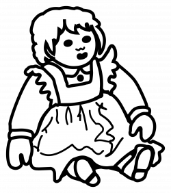 Clipart - doll - lineart