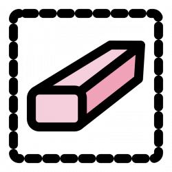Clipart - primary tool eraser selection