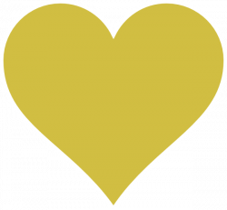 Gold Heart Yellow Clip Art at Clker.com - vector clip art online ...