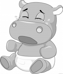 Baby Hippo Clipart - ClipartBlack.com