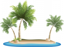 Palm Islands Tropical Islands Resort Clip art - Cartoon Island Sea ...