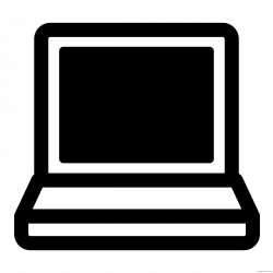 Black and white Laptop Clipart - ClipartBlack.com