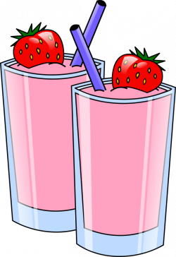 Clipart - strawberry smoothie