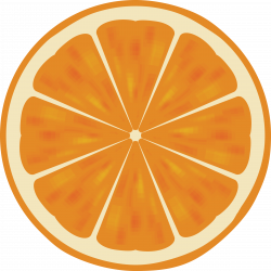 Clipart - Orange slice 2