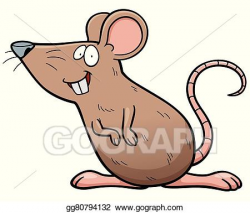 Vector Clipart - Rat cartoon. Vector Illustration gg80794132 ...