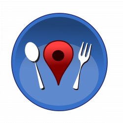 Clipart - restaurant map location