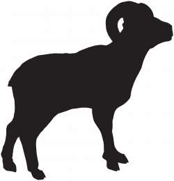 Bighorn Sheep Silhouette PNG Clip Art Image | Gallery Yopriceville ...