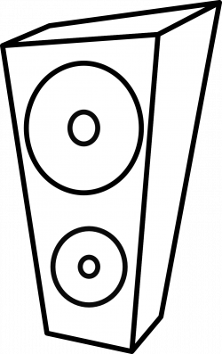 Speaker Black And White Clipart