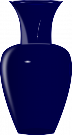 Clipart - Blue glass vase