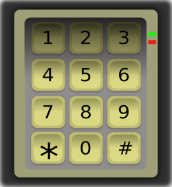 Numeric Keypad (clavier) Clip Art at Clker.com - vector clip art ...