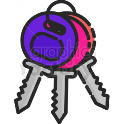 bunch of keys clipart . Royalty-free icon # 409398
