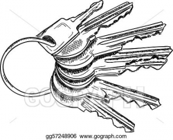 Vector Stock - Keys. Clipart Illustration gg57248906 - GoGraph