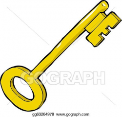 EPS Illustration - Cartoon key. Vector Clipart gg63264978 ...