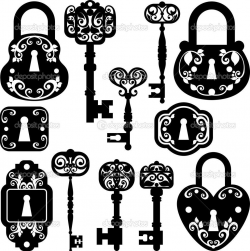 lock and key clip art free | Twitter Facebook Pinterest ...
