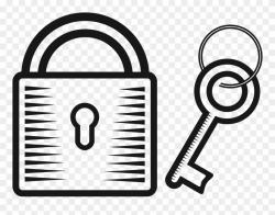 Big Image - Key And Lock Drawing Clipart (#340598) - PinClipart