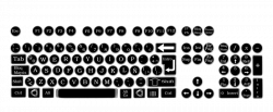 Vintage keyboard round keys by pendragon1966 on DeviantArt