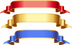 Large Transparent Red Gold Blue Banners PNG Picture | Gallery ...