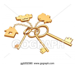 Clip Art - Keys . Stock Illustration gg5202380 - GoGraph