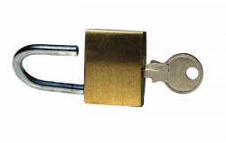 Open Padlock and Key transparent PNG - StickPNG