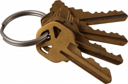 Four Copper Keys transparent PNG - StickPNG