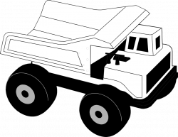 28+ Collection of Construction Truck Clipart Black And White | High ...