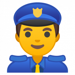 Man police officer Icon | Noto Emoji People Profession Iconset | Google