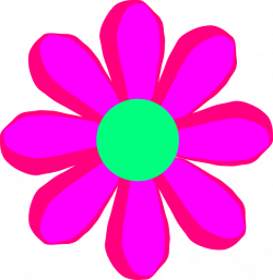 Flower Cartoon Pink Clip Art at Clker.com - vector clip art online ...