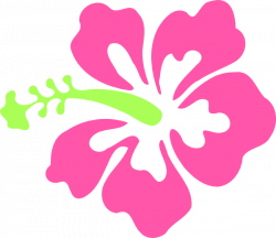 Pink Hibiscus Flower Clipart
