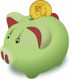 Piggy bank clipart kids saving - techFlourish collections
