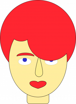 Clipart - A Kid with Red Hair
