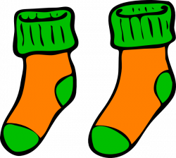 Orange Green Sock Clip Art at Clker.com - vector clip art online ...