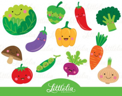 Cute vegetable clipart - Veggie clipart - 15063 | Products ...