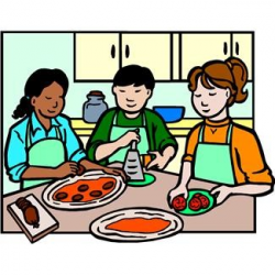 Kids In The Kitchen Clipart | Free download best Kids In The ...