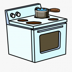 Clipart Kitchen Gas - Cooking On Stove Clipart #160497 ...