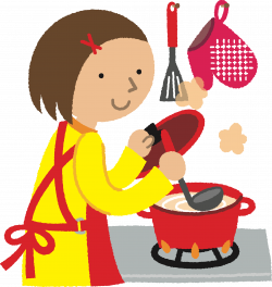 Clipart - Woman Cooking (#1)