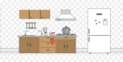 Home Cartoon clipart - Kitchen, Table, Furniture ...