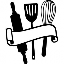Silhouette Design Store: baking utensils scroll | Sewing ...