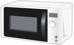 Clipart - Simple microvawe oven - 3D view